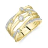 Shy Creation Bailey 0.39CT DIAMOND BEZEL BRIDGE RING