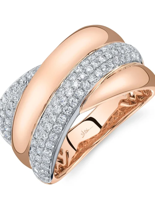 Shy Creation Kate 0.72CT DIAMOND PAVE RING