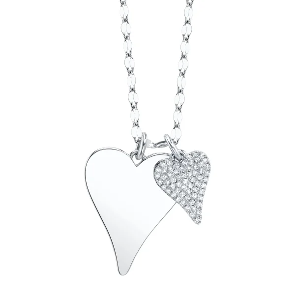 SC55029026_ccca54cc-fd79-4515-9a4e-e5f302b7c461_1800x1800 Shy Creation Kate 0.13CT DIAMOND PAVE HEART SPARKLE CHAIN NECKLACE