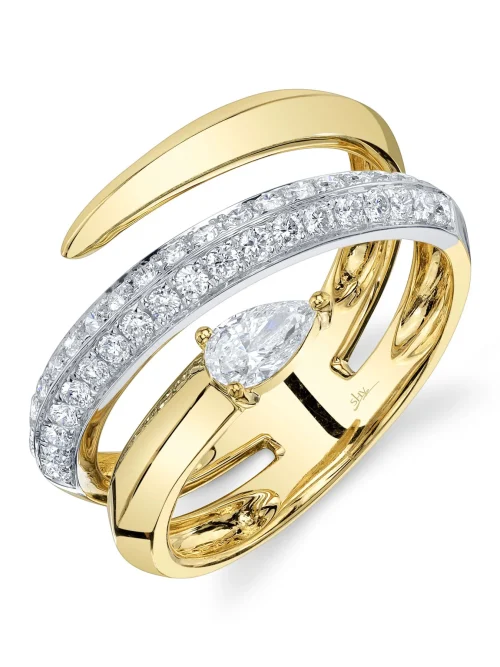 Shy Creation Colette 0.69CT DIAMOND PEAR RING