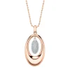 Shy Creation Kate 0.19CT DIAMOND PAVE OVAL FACETED BALL CHAIN NECKLACE