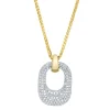 Shy Creation Kate 0.37CT DIAMOND PAVE CHOPIN CHAIN NECKLACE