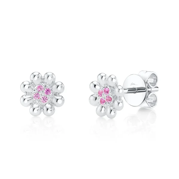 SC55029142_269bfaa7-55d3-4e52-bda9-f8c16e2f2346_1800x1800 Shy Creation Kate 0.06CT PINK SAPPHIRE FLOWER STUD EARRING