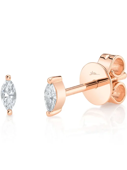 Shy Creation Colette 0.09CT DIAMOND MARQUISE STUD EARRING