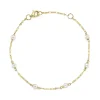 Shy Creation Jackie CULTURED PEARL SPARKLE CHAIN BRACELET