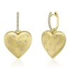 Shy Creation Kate 0.26CT DIAMOND HEART STAR MATTE EARRING