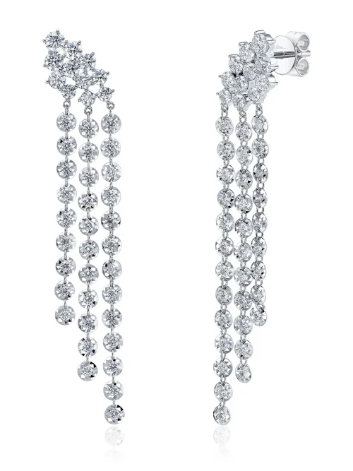 Shy Creation Ella 2.36CT DIAMOND FRINGE EARRING