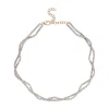 Shy Creation Stella 2.53CT DIAMOND TWISTED DOUBLE STRAND NECKLACE