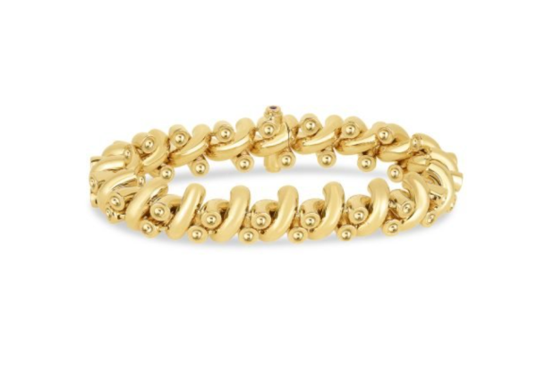 Screenshot 2025-07-26 112116 Roberto Coin 18K YELLOW DESIGNER GOLD REVERSIBLE TWISTED LINK BRACELET