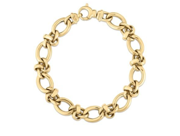 Screenshot 2025-07-26 112429 Roberto Coin 18K YELLOW DESIGNER GOLD ALTERNATING MIXED LINK BRACELET