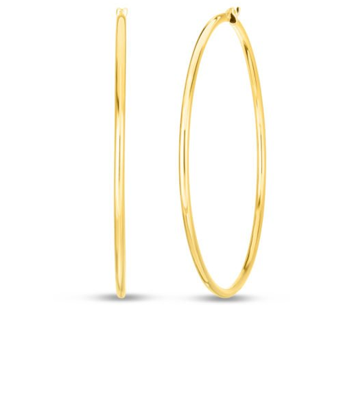 Roberto Coin 18K DESIGNER GOLD THE PERFECT HOOP® EXTRA LARGE EARRINGS