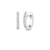Roberto Coin 18K WHITE GOLD CLASSIC DIAMOND XX SMALL HOOP EARRINGS