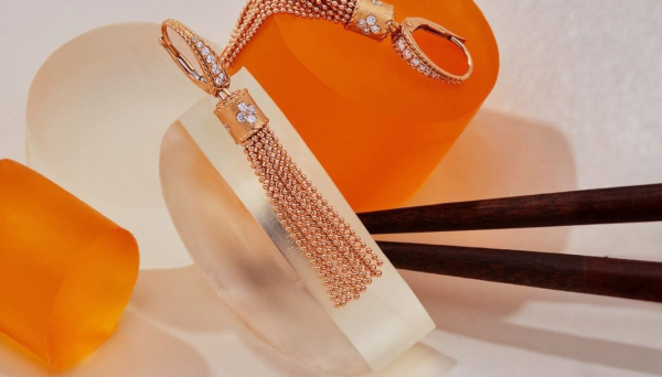 Roberto Coin 18K GOLD PRINCESS TASSEL DIAMOND ACCENT DROP EARRINGS