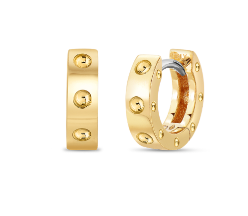 Roberto Coin 18K GOLD POIS MOI SYMPHONY HOOP EARRINGS