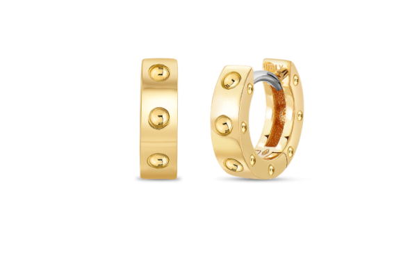 Roberto Coin 18K GOLD POIS MOI SYMPHONY HOOP EARRINGS