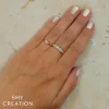 Shy Creation Aleera 0.07CT DIAMOND BAGUETTE RING