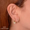 Shy Creation Kate 0.13CT DIAMOND PAVE HEART EARRING