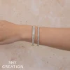 Shy Creation Kate 2.86CT DIAMOND BAGUETTE BANGLE
