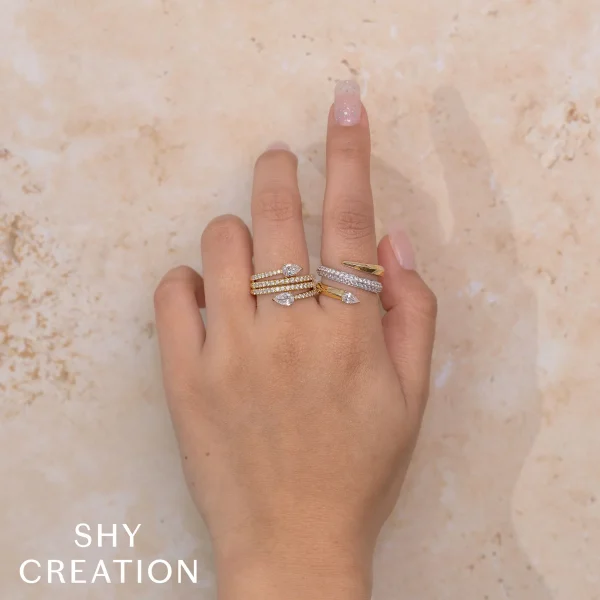 Shy Creation Colette 0.69CT DIAMOND PEAR RING