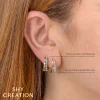 Shy Creation Kate 0.82CT DIAMOND HOOP EARRING