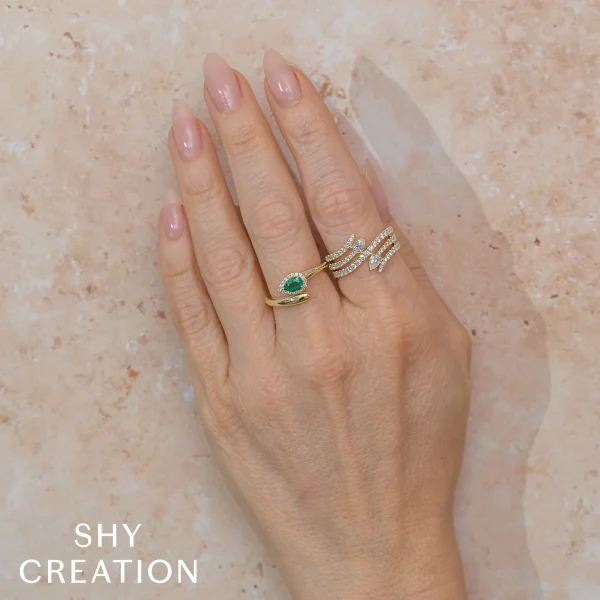 Shy Creation Colette 1.10CT DIAMOND PEAR RING