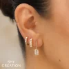 Shy Creation Vallon 0.26CT DIAMOND BAGUETTE EARRING