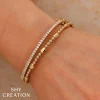Shy Creation Bailey 0.30CT DIAMOND BEZEL GEO CUT BANGLE
