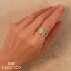 Shy Creation Kate 0.33CT DIAMOND PAVE MATTE RING