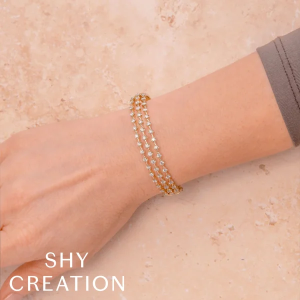 Shy Creation Diana 2.24CT DIAMOND CROWN SETTING BANGLE
