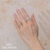 Shy Creation Kate 0.72CT DIAMOND PAVE RING