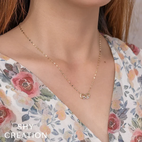 WEB_ALT_SC55029128RD_c2acb3d7-eef2-490f-8b63-d43ae4a45534_1800x1800 Shy Creation Kate 0.05CT DIAMOND INFINITY SPARKLE CHAIN NECKLACE