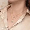 Shy Creation Stella 0.11CT DIAMOND FACETED BALL CHAIN NECKLACE