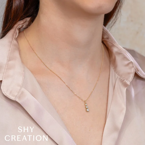 Web_Alt_SC55028670_1800x1800 Shy Creation Diana 0.40CT DIAMOND CROWN SETTING FACETED BALL CHAIN NECKLACE