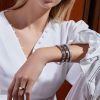Roberto Coin 18K GOLD LOVE IN VERONA NARROW WIDTH DIAMOND ACCENT BANGLE