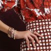 Roberto Coin 18K GOLD LOVE IN VERONA NARROW WIDTH DIAMOND ACCENT BANGLE