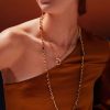 Roberto Coin 18K YELLOW GOLD CIALOMA DANGLE DIAMOND ACCENT OPEN HEART NECKLACE