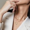 Roberto Coin 18K GOLD LOVE IN VERONA CIRCLE OF LIFE DIAMOND FLOWER NECKLACE