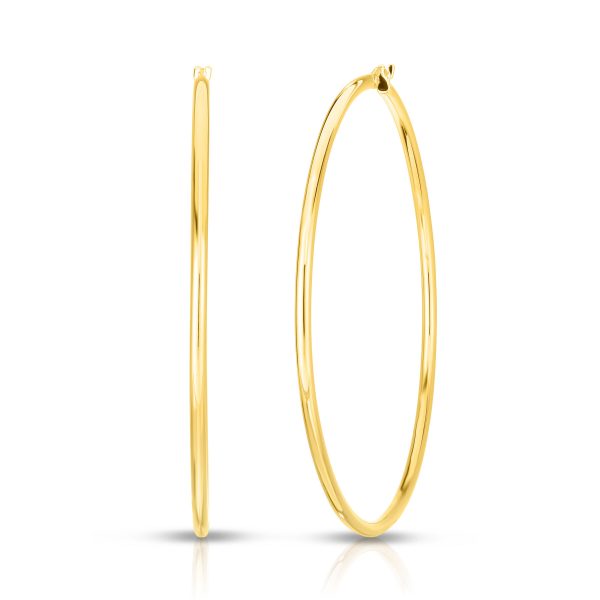 Roberto Coin 18K DESIGNER GOLD THE PERFECT HOOP® EXTRA LARGE EARRINGS