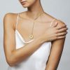 Roberto Coin 18K VENETIAN PRINCESS DIAMOND & SATIN FLOWER CUT OUT MEDALLION NECKLACE