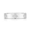 Roberto Coin 18K GOLD LOVE IN VERONA NARROW DIAMOND ACCENT RING