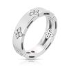 Roberto Coin 18K GOLD LOVE IN VERONA NARROW DIAMOND ACCENT RING