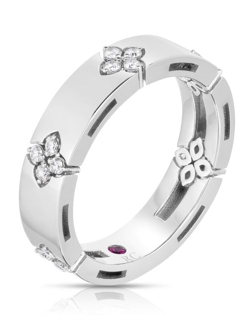 8882970AW76X-1-Pnxg6Urx38NphM9.z Roberto Coin 18K GOLD LOVE IN VERONA NARROW DIAMOND ACCENT RING