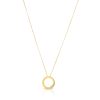 Roberto Coin 18K GOLD LOVE IN VERONA CIRCLE OF LIFE DIAMOND FLOWER NECKLACE