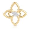Roberto Coin 18K YELLOW/WHITE GOLD CIALOMA MEDIUM DIAMOND FLOWER RING