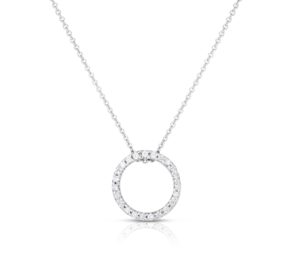 Screenshot 2025-08-23 151456 Roberto Coin 18K GOLD TINY TREASURES SMALL DIAMOND CIRCLE NECKLACE
