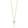 Roberto Coin 18K GOLD TINY TREASURES DIAMOND BABY CROSS NECKLACE
