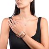 Roberto Coin 18K GOLD LOVE IN VERONA NARROW WIDTH DIAMOND ACCENT BANGLE
