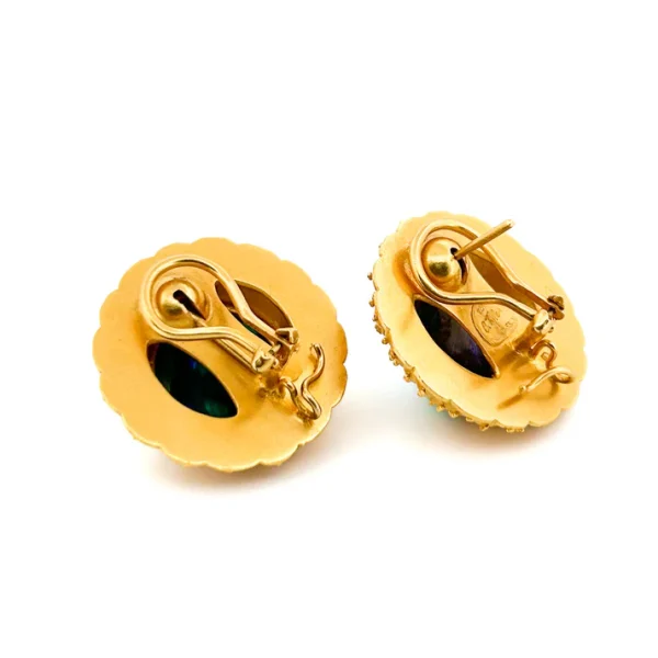 2D1EC75E-05DA-4F84-BCF9-680FD91B06C5 Carolyn Tyler "Artichoke" Button Earrings