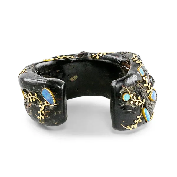 B-10946_11_600_2 Carolyn Tyler "Seaweed Serpent" Cuff Bracelet