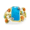B-12630_22_350 Carolyn Tyler "Snake Flower" Cuff Bracelet